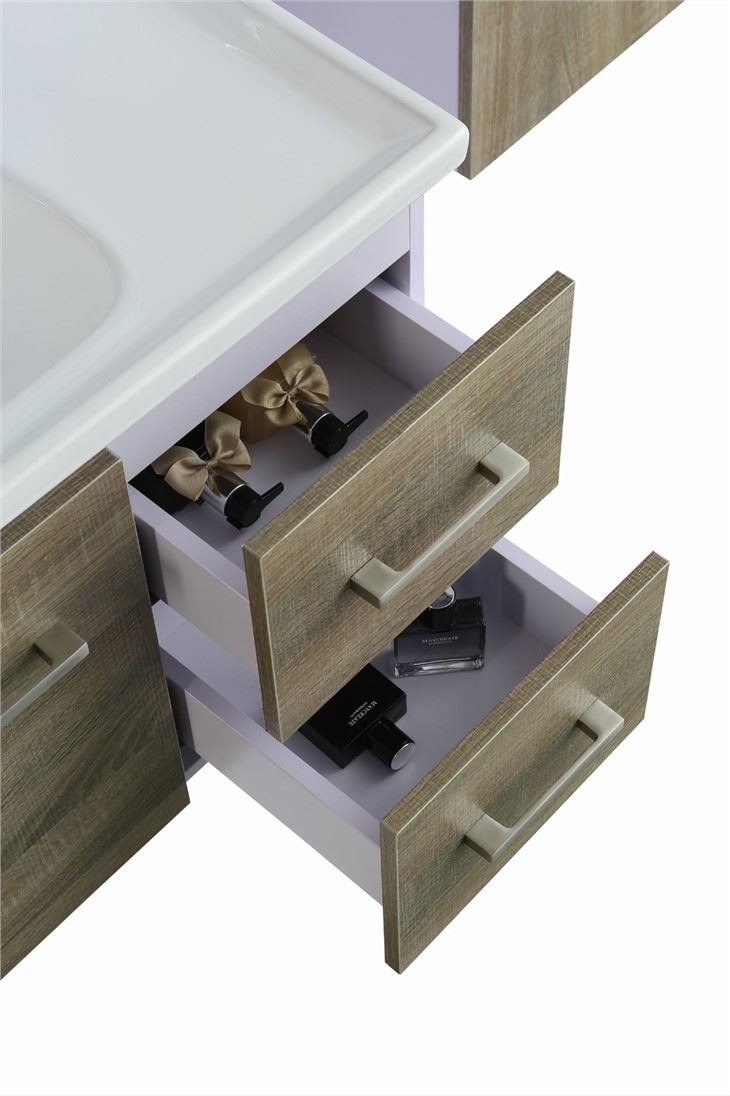 Wood Grain Paint-free Bathroom Cabinet