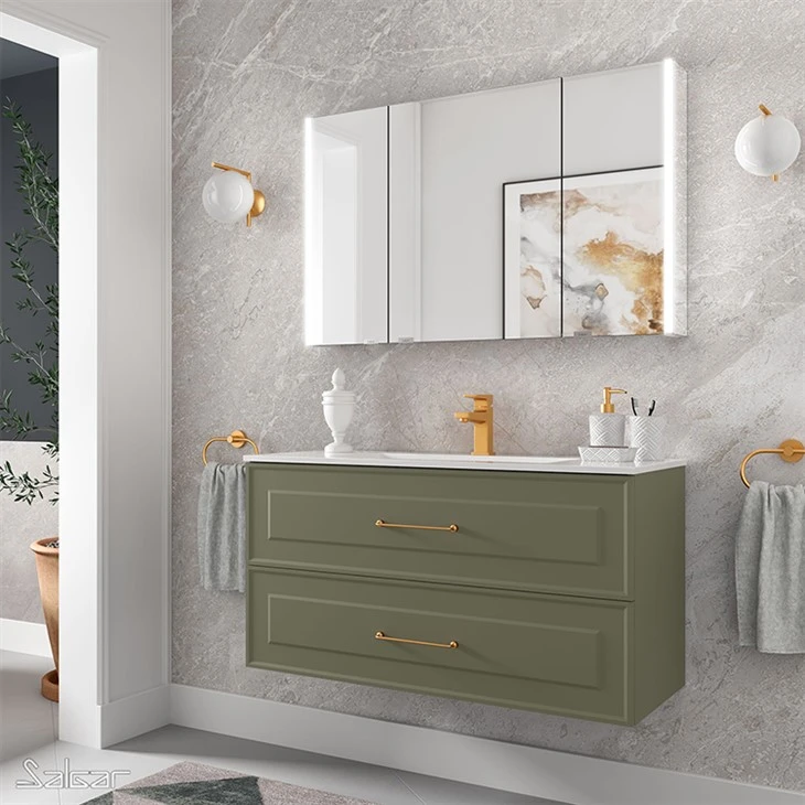 Natural Contemporary Bathroom Vanity