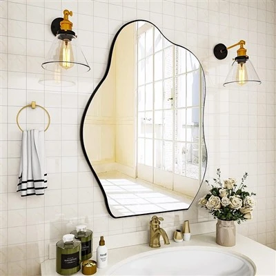 22"x32" Irregular Bathroom Mirror