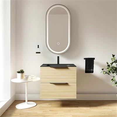 Oak Cloud Vanity Unit