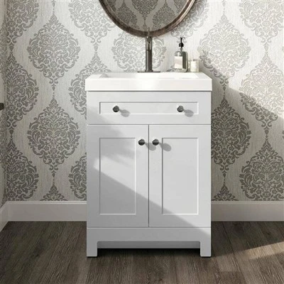 Single Sink Freestanding Bath Vanity in White