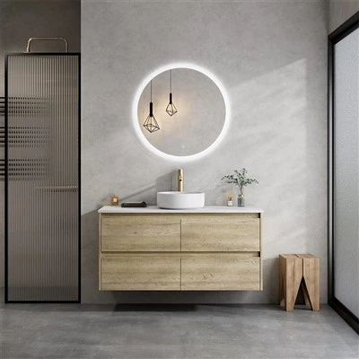 Wood Finish Bathroom Vanity