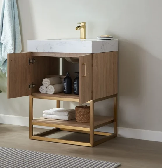 24'' Single Bathroom Vanity With Melamine Veneer