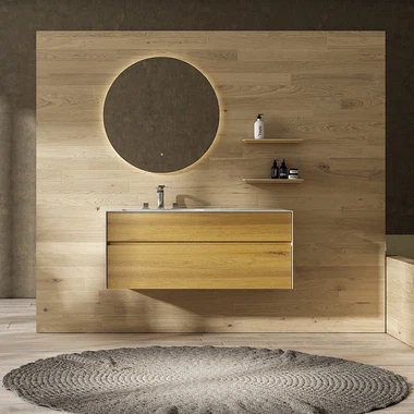 Wall-Mounted Single Bathroom Vanity Set